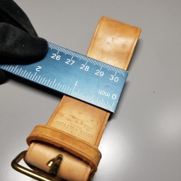 Louis Vuitton Vintage Leather Luggage tag Poignet Accessorie - Picture 7 of 10